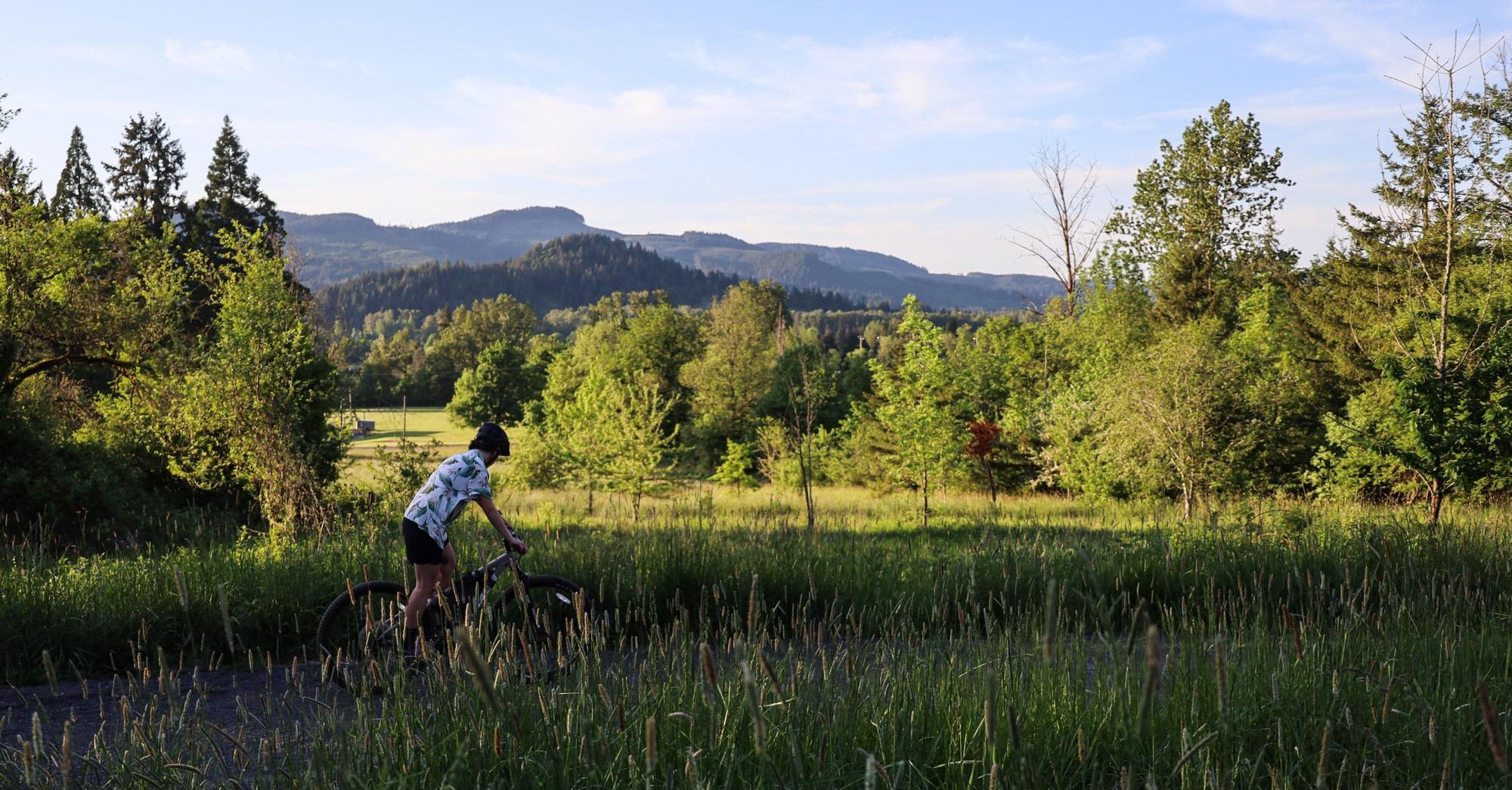 Biking at Thurston Hills