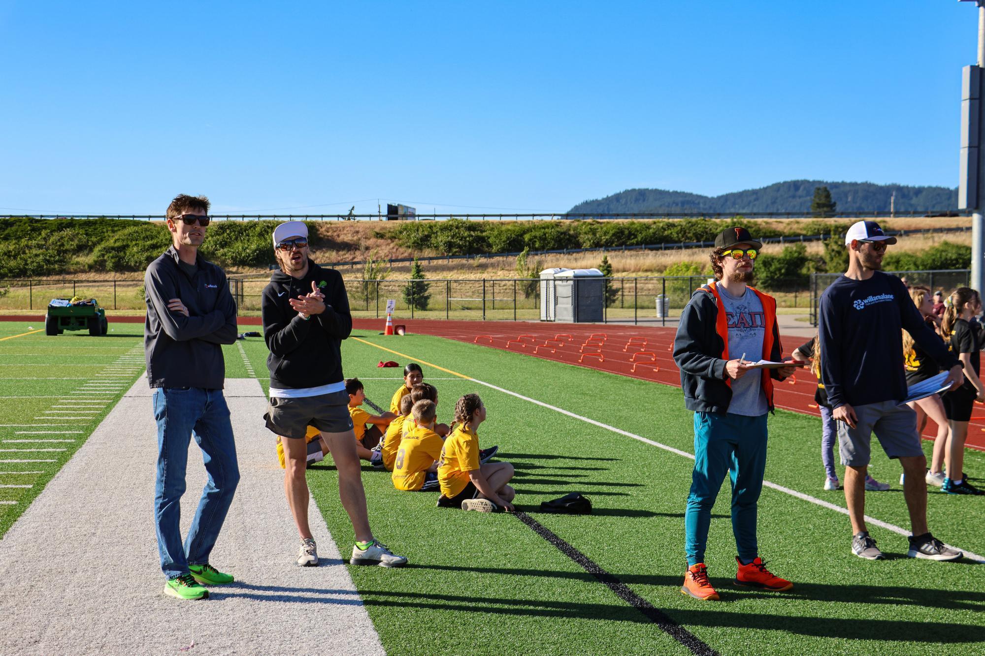 Ben Blankenship at a Willamalane track and field meet