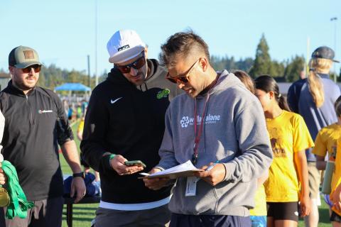 Willamalane staff coach a track meet